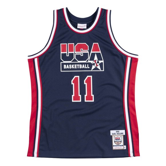Karl Malone USA Basketball Mitchell & Ness Home 1992 Dream Team Authentic Jersey - Picture 6 of 6